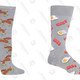 Tiny Dogs on Skates Socks, $12
Bacon and Eggs Socks, $12.